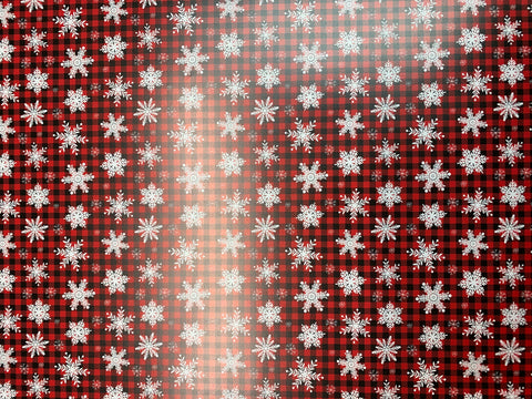 Snowflakes on Buffalo Plaid Adhesive Vinyl