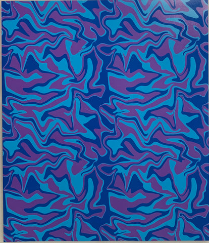 Purple, Blue & Teal Marble Patern Adhesive Vinyl