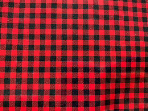 Buffalo Plaid - Red Adhesive Vinyl