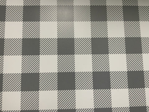 Grey Buffalo Plaid Adhesive Vinyl